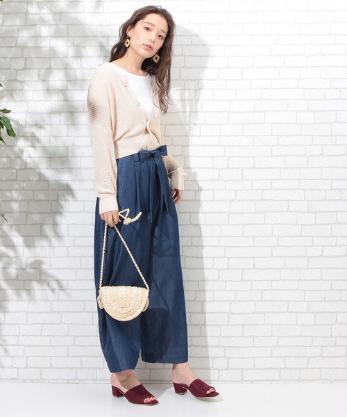 ROPE' PICNIC(ロペピクニック)の「畦編カーディガン(カーディガン/ボレロ・レディース・スミクロ/ベージュ・38/40)」の3枚目の写真