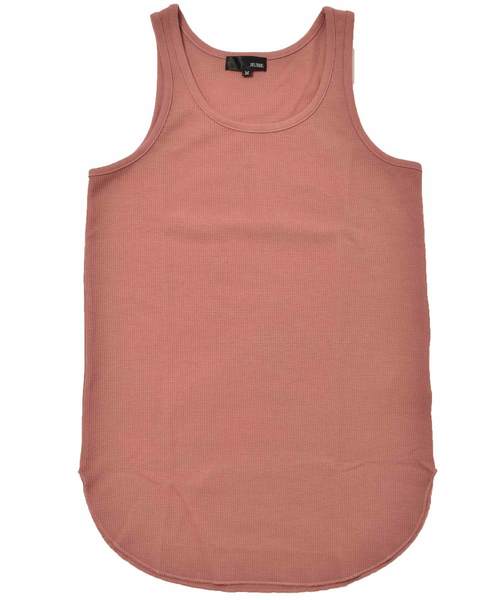 MinoriTY(マイノリティ)の「抗菌防臭加工ワッフルロング丈タンクトップ ノースリーブ(タンクトップ・メンズ・オフホワイト/ベージュ/ネイビー/ブラック/ピンク/カーキ/杢グレー・L/XL/M)」の22枚目の写真