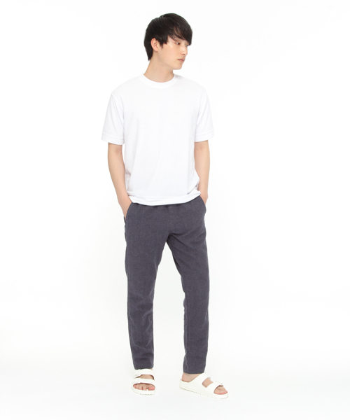 LAKOLE(ラコレ)の「【抗菌防臭】TCパイル半袖Tシャツ / LAKOLE(Tシャツ/カットソー・メンズ・ホワイト/パープル/グレー・LARGE/MEDIUM)」の5枚目の写真