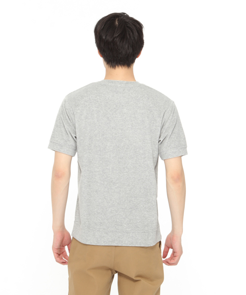 LAKOLE(ラコレ)の「【抗菌防臭】TCパイル半袖Tシャツ / LAKOLE(Tシャツ/カットソー・メンズ・ホワイト/パープル/グレー・LARGE/MEDIUM)」の9枚目の写真
