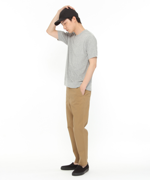 LAKOLE(ラコレ)の「【抗菌防臭】TCパイル半袖Tシャツ / LAKOLE(Tシャツ/カットソー・メンズ・ホワイト/パープル/グレー・LARGE/MEDIUM)」の6枚目の写真