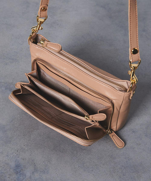 REGALO(レガロ)の「別注<REGALO(レガロ)>フェミニテ ウォレット ショルダー バッグ†◆(ショルダーバッグ・レディース・ピンク/ベージュ/ブラック/ライトブルー・FREE)」の13枚目の写真