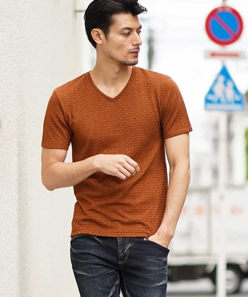 MICHEL KLEIN HOMME (ミッシェルクランオム)の「カットソー(スラブリンクスキカ)(Tシャツ/カットソー・メンズ・ホワイト/ベージュ/カーキ/ブラック・LL/S/M/L/XL/46/51/48)」の3枚目の写真