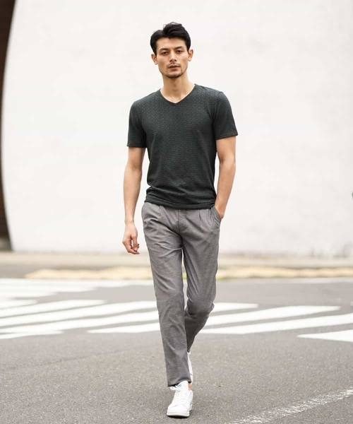 MICHEL KLEIN HOMME (ミッシェルクランオム)の「カットソー(スラブリンクスキカ)(Tシャツ/カットソー・メンズ・ホワイト/ベージュ/カーキ/ブラック・LL/S/M/L/XL/46/51/48)」の5枚目の写真
