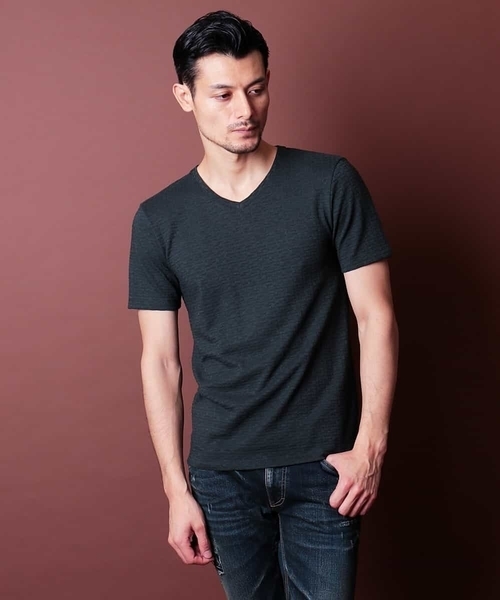 MICHEL KLEIN HOMME (ミッシェルクランオム)の「カットソー(スラブリンクスキカ)(Tシャツ/カットソー・メンズ・ホワイト/ベージュ/カーキ/ブラック・LL/S/M/L/XL/46/51/48)」の17枚目の写真