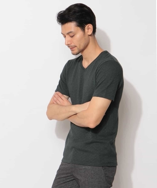 MICHEL KLEIN HOMME (ミッシェルクランオム)の「カットソー(スラブリンクスキカ)(Tシャツ/カットソー・メンズ・ホワイト/ベージュ/カーキ/ブラック・LL/S/M/L/XL/46/51/48)」の19枚目の写真