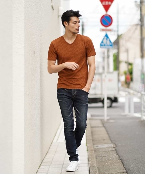 MICHEL KLEIN HOMME (ミッシェルクランオム)の「カットソー(スラブリンクスキカ)(Tシャツ/カットソー・メンズ・ホワイト/ベージュ/カーキ/ブラック・LL/S/M/L/XL/46/51/48)」の21枚目の写真