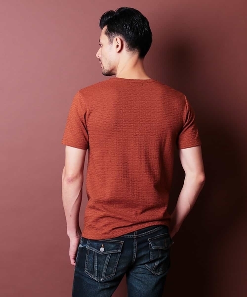 MICHEL KLEIN HOMME (ミッシェルクランオム)の「カットソー(スラブリンクスキカ)(Tシャツ/カットソー・メンズ・ホワイト/ベージュ/カーキ/ブラック・LL/S/M/L/XL/46/51/48)」の13枚目の写真