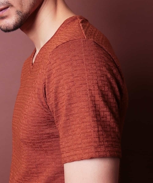 MICHEL KLEIN HOMME (ミッシェルクランオム)の「カットソー(スラブリンクスキカ)(Tシャツ/カットソー・メンズ・ホワイト/ベージュ/カーキ/ブラック・LL/S/M/L/XL/46/51/48)」の16枚目の写真