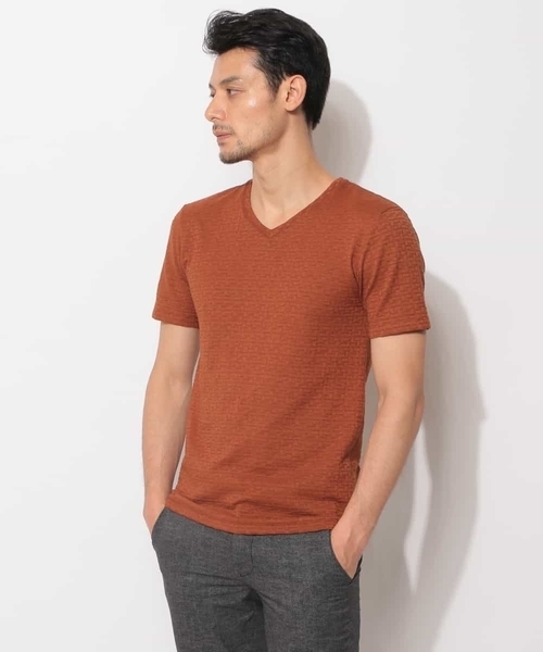 MICHEL KLEIN HOMME (ミッシェルクランオム)の「カットソー(スラブリンクスキカ)(Tシャツ/カットソー・メンズ・ホワイト/ベージュ/カーキ/ブラック・LL/S/M/L/XL/46/51/48)」の8枚目の写真