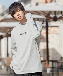 KANGOL | ▽WEB限定 KANGOL/カンゴール 別注ロゴ刺繍 L/S オーバーサイズカットソー(Tシャツ/カットソー)