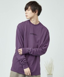 KANGOL | ▽WEB限定 KANGOL/カンゴール 別注ロゴ刺繍 L/S オーバーサイズカットソー(Tシャツ/カットソー)