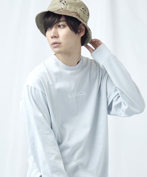 KANGOL�i�J���S�[���j�́u��WEB���� KANGOL/�J���S�[�� �ʒ����S�h�J L/S �I�[�o�[�T�C�Y�J�b�g�\�[�iT�V���c/�J�b�g�\�[�j�v�b�T�b�N�X�u���[