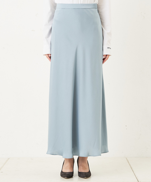 ウィムガゼット サテンフレアスカート Whim Gazette(ウィム ガゼット)のサテンフレアスカート通販