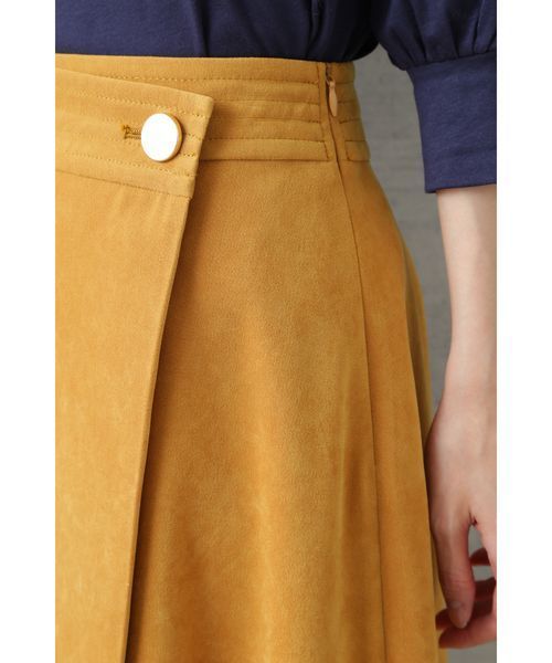 NATURAL BEAUTY BASIC（ナチュラルビューティーベーシック）の「【雑誌掲載】ラップ風フレアスカート（スカート・レディース・マスタード/キャメル・SMALL/MEDIUM/X-SMALL）」の6枚目の写真