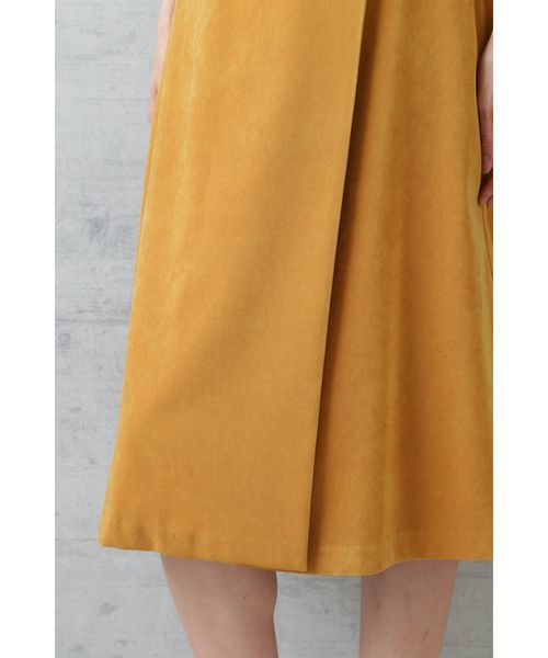 NATURAL BEAUTY BASIC（ナチュラルビューティーベーシック）の「【雑誌掲載】ラップ風フレアスカート（スカート・レディース・マスタード/キャメル・SMALL/MEDIUM/X-SMALL）」の7枚目の写真