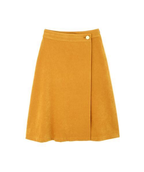 NATURAL BEAUTY BASIC（ナチュラルビューティーベーシック）の「【雑誌掲載】ラップ風フレアスカート（スカート・レディース・マスタード/キャメル・SMALL/MEDIUM/X-SMALL）」の8枚目の写真