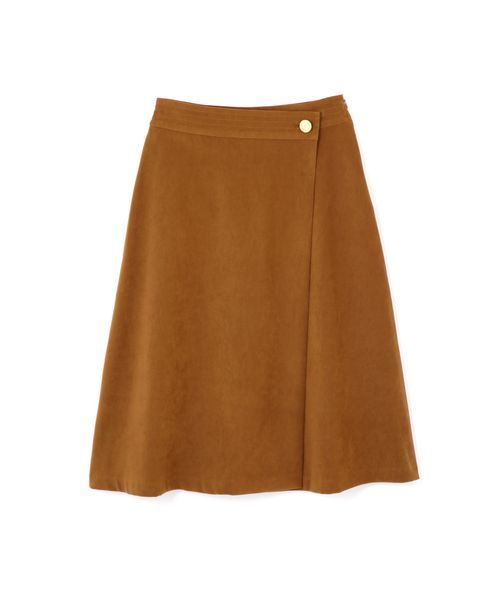NATURAL BEAUTY BASIC（ナチュラルビューティーベーシック）の「【雑誌掲載】ラップ風フレアスカート（スカート・レディース・マスタード/キャメル・SMALL/MEDIUM/X-SMALL）」の12枚目の写真