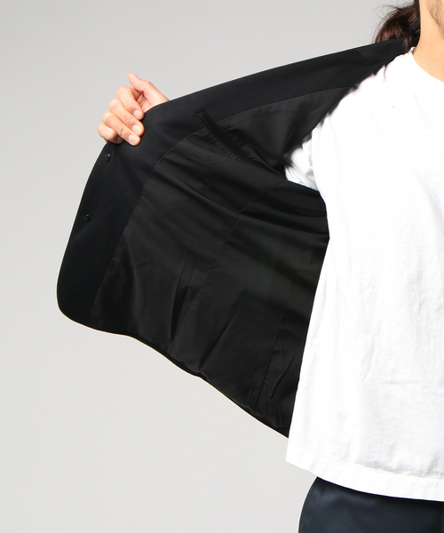 Luv maison（ラブメゾン）の「T/Cポンチ テーラードジャケット（テーラードジャケット・メンズ・ブラック/グレー・M/L/XL）」の3枚目の写真