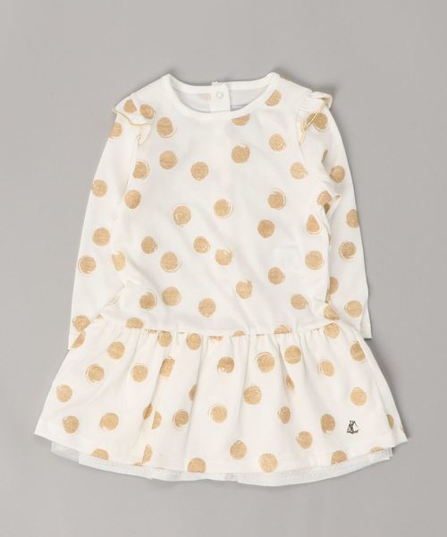 Petit Bateau プチバトー の ゴールドモチーフワンピース ワンピース Wear