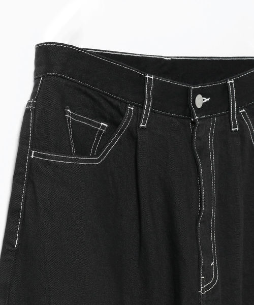 BEAMS（ビームス）の「【WEB限定】BEAMS / NEW STANDARD 1プリーツ ワイドデニムパンツ（デニムパンツ・メンズ・ブラック/インディゴブルー・SMALL/MEDIUM/LARGE/X-LARGE）」の16枚目の写真