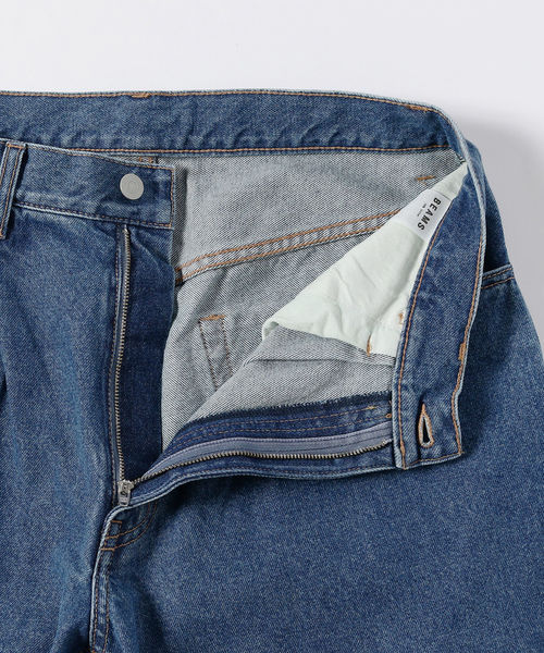 BEAMS（ビームス）の「【WEB限定】BEAMS / NEW STANDARD 1プリーツ ワイドデニムパンツ（デニムパンツ・メンズ・ブラック/インディゴブルー・SMALL/MEDIUM/LARGE/X-LARGE）」の22枚目の写真