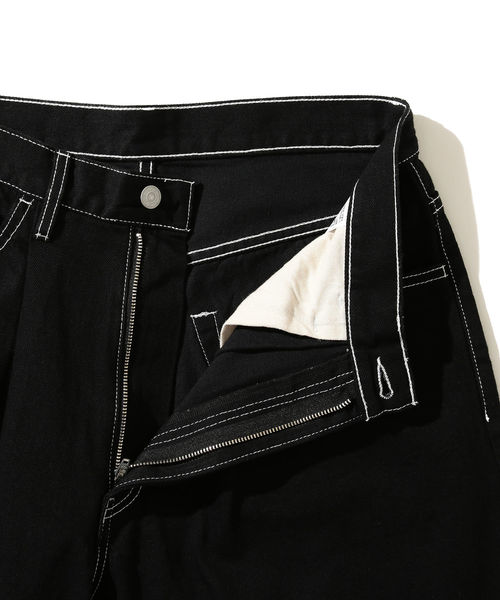 BEAMS（ビームス）の「【WEB限定】BEAMS / NEW STANDARD 1プリーツ ワイドデニムパンツ（デニムパンツ・メンズ・ブラック/インディゴブルー・SMALL/MEDIUM/LARGE/X-LARGE）」の5枚目の写真