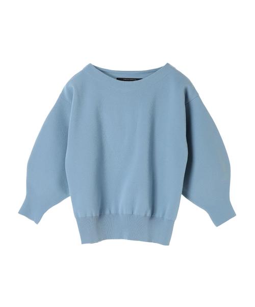 YECCA VECCA（イェッカヴェッカ）の「袖ボリュ－ムニットプルオ－バ－（ニット/セーター・レディース・ネイビー/サックスブルー/アイボリー/ラベンダー・FREE）」の18枚目の写真