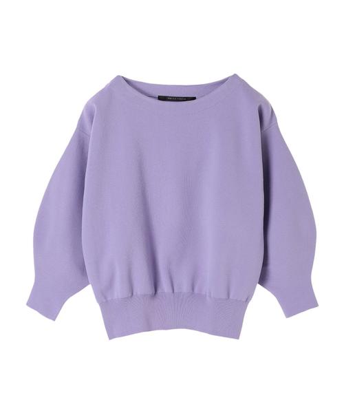 YECCA VECCA（イェッカヴェッカ）の「袖ボリュ－ムニットプルオ－バ－（ニット/セーター・レディース・ネイビー/サックスブルー/アイボリー/ラベンダー・FREE）」の20枚目の写真