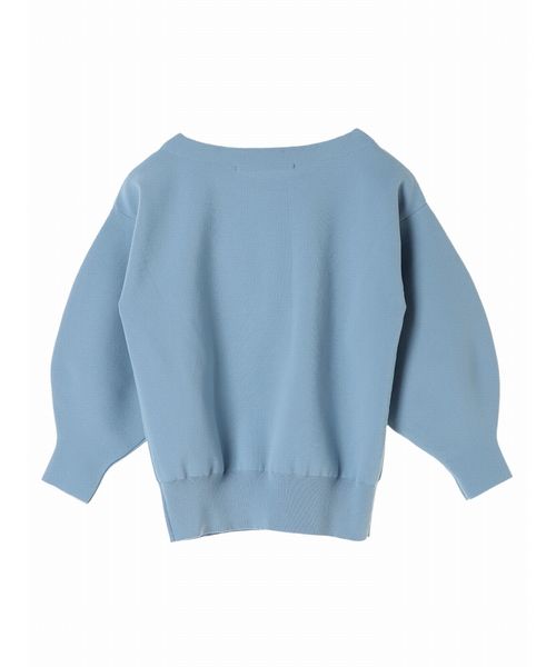 YECCA VECCA（イェッカヴェッカ）の「袖ボリュ－ムニットプルオ－バ－（ニット/セーター・レディース・ネイビー/サックスブルー/アイボリー/ラベンダー・FREE）」の5枚目の写真