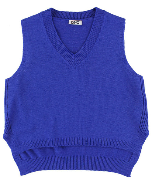 DING(ディング)の「DING/ショートニットベスト(ベスト・レディース・ブルー/オレンジ/ホワイト/ブラック・FREE)」の16枚目の写真