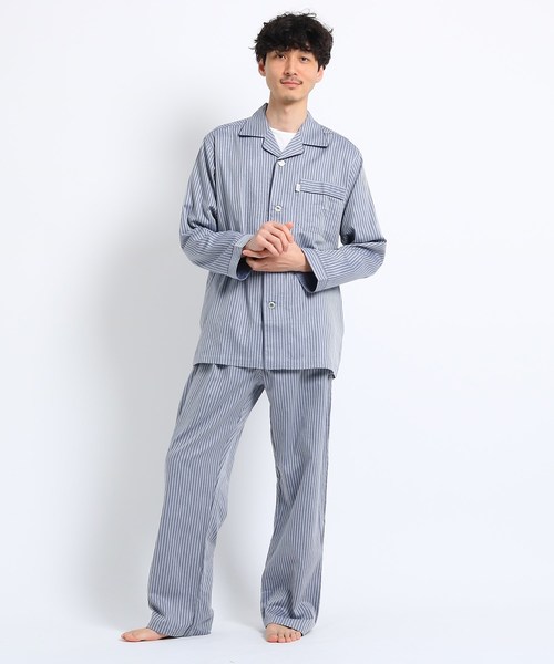 ヘリンボン柄パジャマ ルームウェア パジャマ Kikuchi Kikuchi タケオキクチ のファッション ルームウェア Takeo 安いの