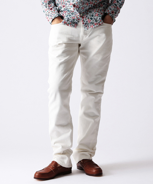 デニム×2、ホワイトデニム×１　３点セット LEE リーバイス STANDARD WARDROBE LASTIC ストレッチワイドデニムパンツ|Lee|リー