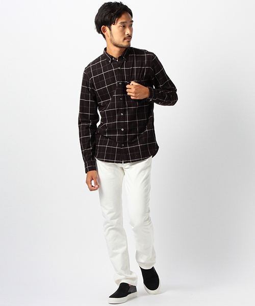 Lee（リー）の「Lee×BEAMS / 別注 ワンウォッシュ スリム ホワイトデニム（デニムパンツ・メンズ・ホワイト・33inch/30inch/31inch/32inch/28inch/29inch）」の22枚目の写真