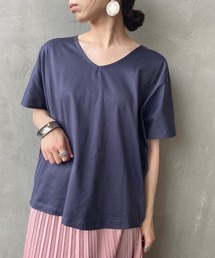 [JF READY MADE/ジェイエフレディメイド] ハイゲージフレンチVネックTシャツ