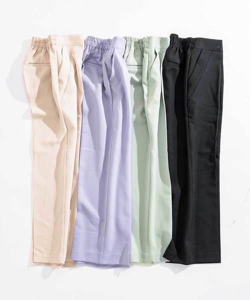 ZAKKA-BOX（ザッカボックス）の「カラーテーパードパンツ（その他パンツ・レディース・ブラック/ベージュ/ミント/ラベンダー・FREE/L）」の5枚目の写真