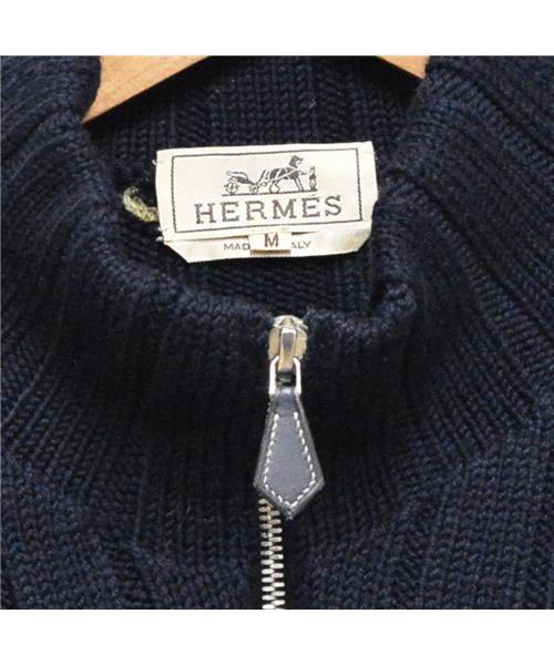 名作 エルメス ドライバーズニット フルジップ ローゲージ ジャケット