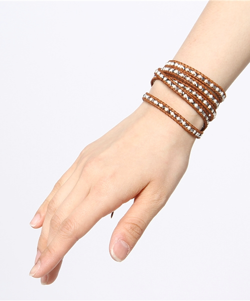 ODORANTES nano・universe(オドラント ナノ・ユニバース)の「【VERY5月号掲載】CHAN LUU/OD/Silver Stone Leather Bracelet(ブレスレット・レディース・シルバー・FREE)」の3枚目の写真