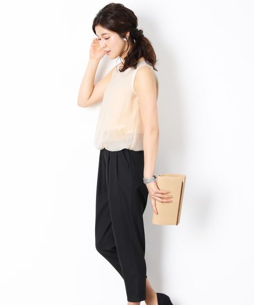 sankyo shokai(サンキョウショウカイ)の「パンツドレスオールインワンフォーマル(つなぎ/オールインワン・レディース・ブラック/ネイビー/アイボリー・M/L)」の7枚目の写真