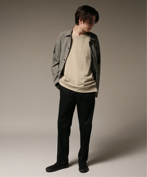 417 EDIFICE(フォーワンセブンエディフィス)の「20//テンジク 7分丈 クルーネック カットソー(Tシャツ/カットソー・メンズ・ホワイト/ベージュ/グリーン・SMALL/MEDIUM/LARGE)」の5枚目の写真