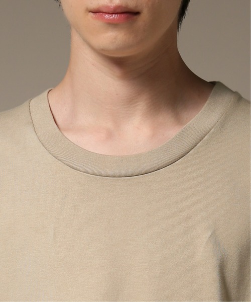 417 EDIFICE(フォーワンセブンエディフィス)の「20//テンジク 7分丈 クルーネック カットソー(Tシャツ/カットソー・メンズ・ホワイト/ベージュ/グリーン・SMALL/MEDIUM/LARGE)」の9枚目の写真