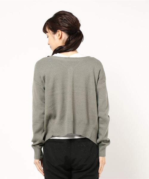 Cheek（チーク）の「ベーシックカーディガン（カーディガン/ボレロ・レディース・カーキ/アイボリー/モカ/イエロー・MEDIUM）」の10枚目の写真