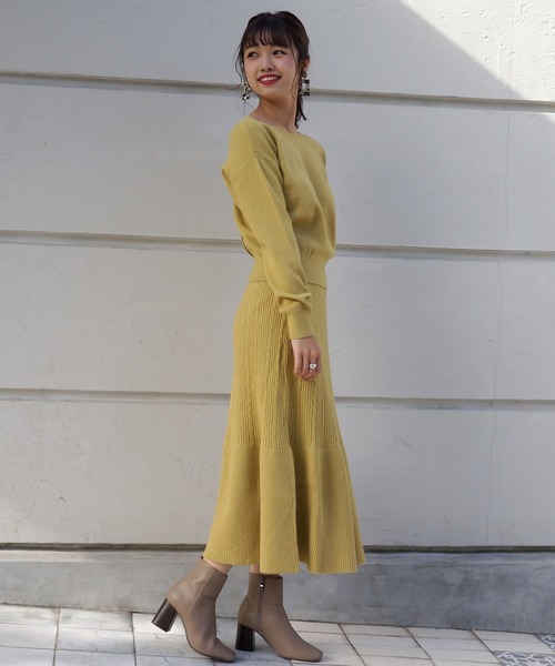 Cheek（チーク）の「ベーシックカーディガン（カーディガン/ボレロ・レディース・カーキ/アイボリー/モカ/イエロー・MEDIUM）」の18枚目の写真