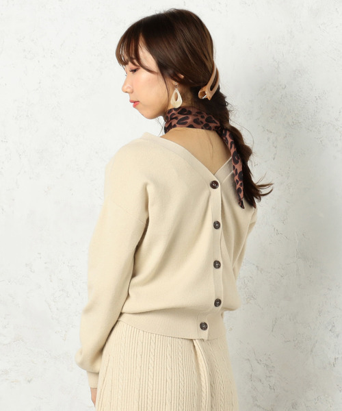 Cheek（チーク）の「ベーシックカーディガン（カーディガン/ボレロ・レディース・カーキ/アイボリー/モカ/イエロー・MEDIUM）」の20枚目の写真