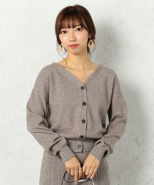 Cheek（チーク）の「ベーシックカーディガン（カーディガン/ボレロ・レディース・カーキ/アイボリー/モカ/イエロー・MEDIUM）」の19枚目の写真