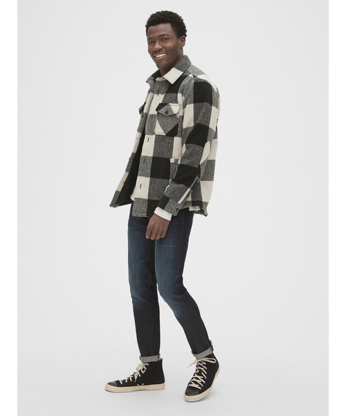 GAP（ギャップ）の「コージー チェックシャツジャケット（その他