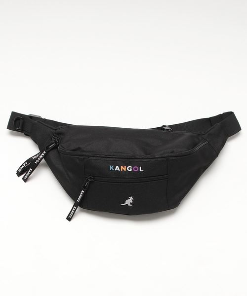 セール Kangol カンゴール レインボーロゴウエストバッグ ブランドロゴ刺繍 ボディバッグ ウエストポーチ Kangol カンゴール のファッション通販 Zozotown