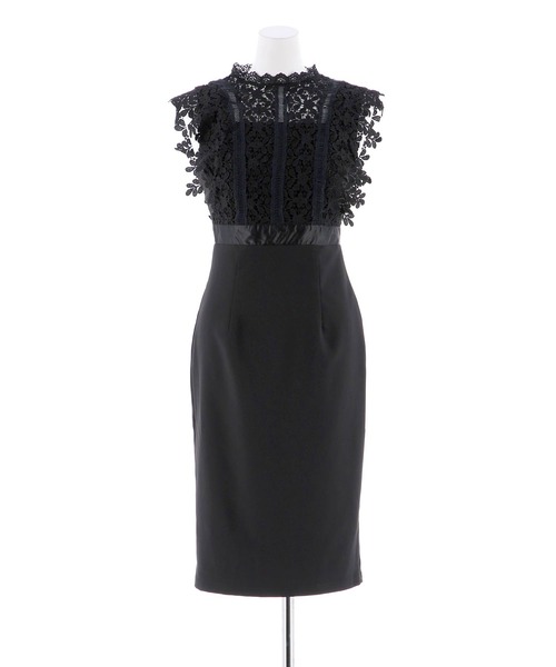 星玲奈さんコラボドレス ヴィンテージライクレースのワンピースドレス