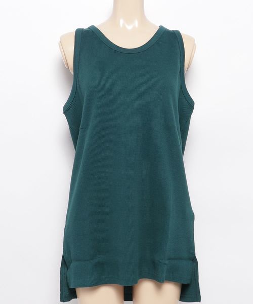 INNOCENT（イノセント）の「waffle tanktop - ワッフルタンクトップ（タンクトップ・レディース・ネイビー/キャメル/ブルーグリーン/スモークピンク/グレー/チャコールグレー・LARGE/MEDIUM/X-LARGE）」の8枚目の写真