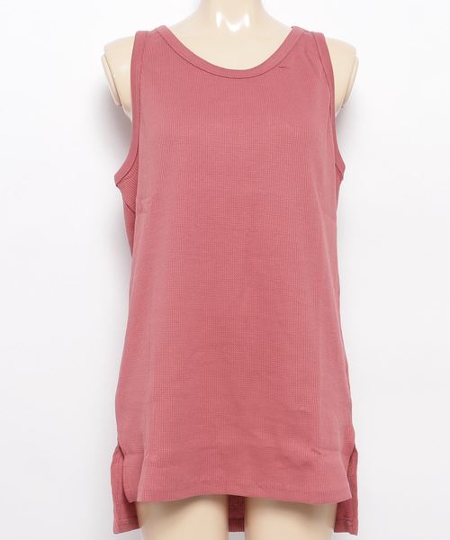 INNOCENT（イノセント）の「waffle tanktop - ワッフルタンクトップ（タンクトップ・レディース・ネイビー/キャメル/ブルーグリーン/スモークピンク/グレー/チャコールグレー・LARGE/MEDIUM/X-LARGE）」の9枚目の写真